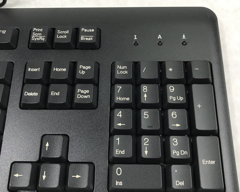 HP 672647-003 KU-1156 Wired Standard QWERTY USB Desktop Keyboard Black