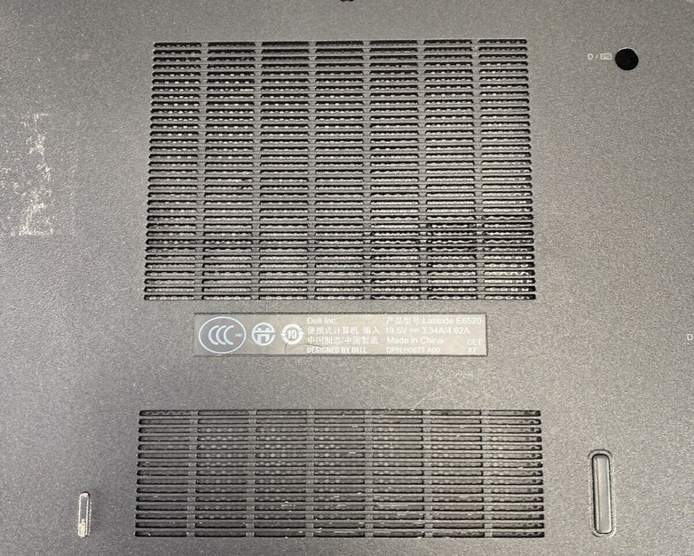 Dell 0V45CW Latitude E6520 Laptop Bottom Cover Black