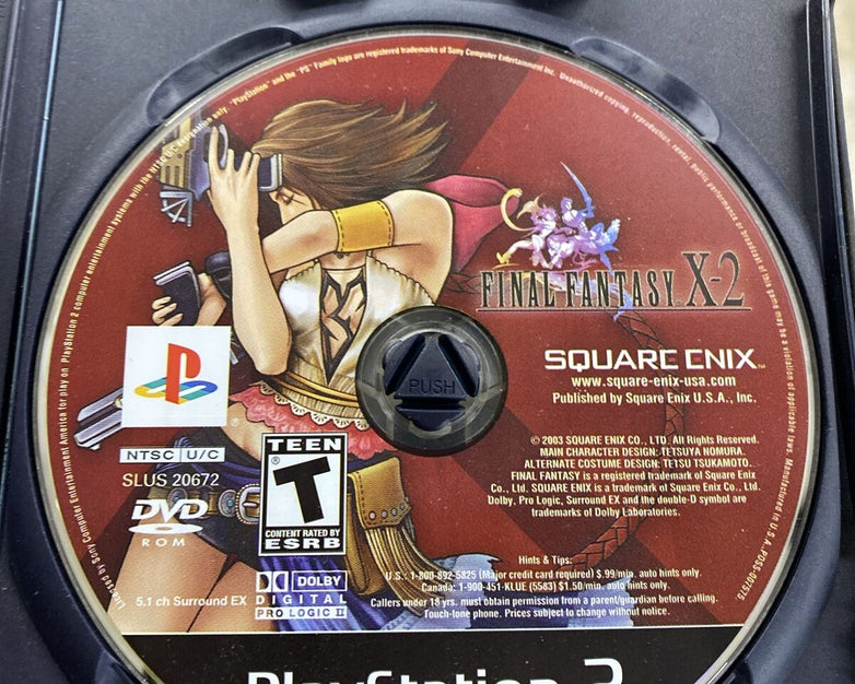 PS2 Final Fantasy X + FF X-2 for Sony PlayStation 2 Bundle