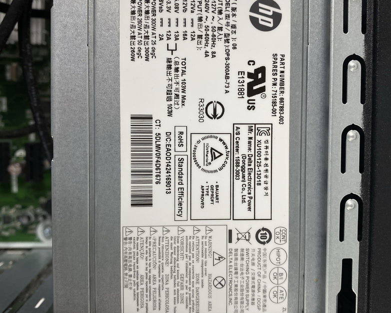 HP Envy 700-215xt MT Intel Core i7-4790 3.60GHz 8GB RAM No HDD No OS