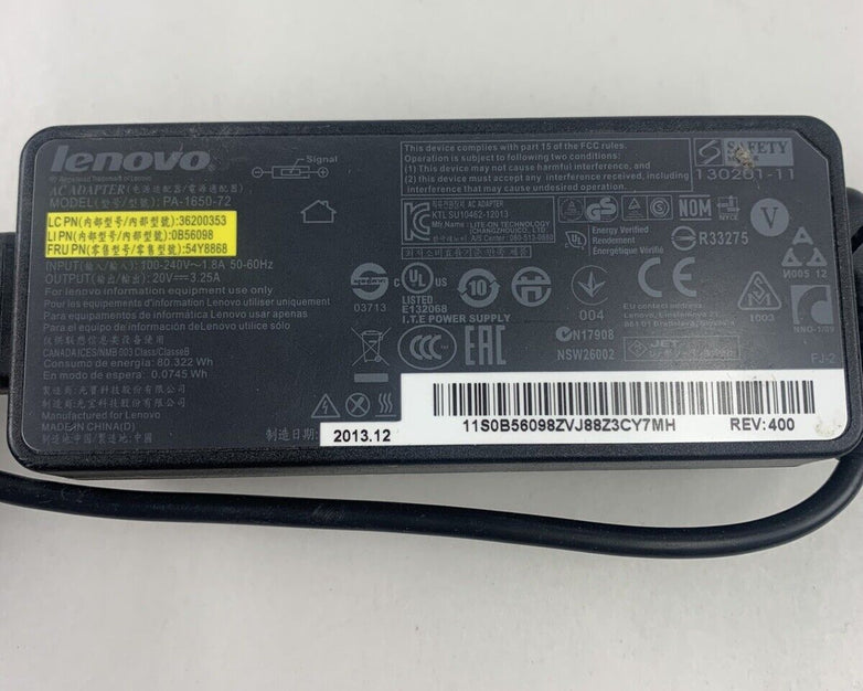 Mixed Lot of 4 Lenovo PA-1650-72 PA-1850-74 A19-065N2A AC Adapter