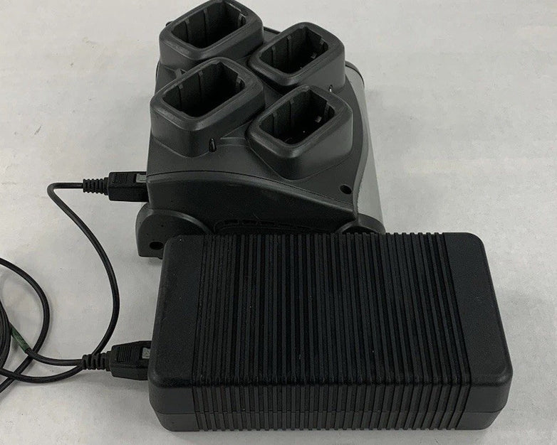 Symbol SAC9000-4000 4-Bay Battery Charger w/PWRS-14000-241R Power Supply