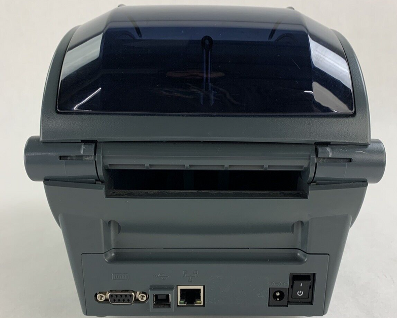 Zebra GX420T Direct Thermal Label Printer Aging Print Head Missing Roller Parts