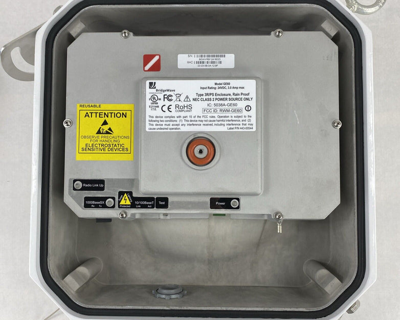 BridgeWave GE60.3 High / GE60.3 Low Wireless Gigabit Ethernet Link
