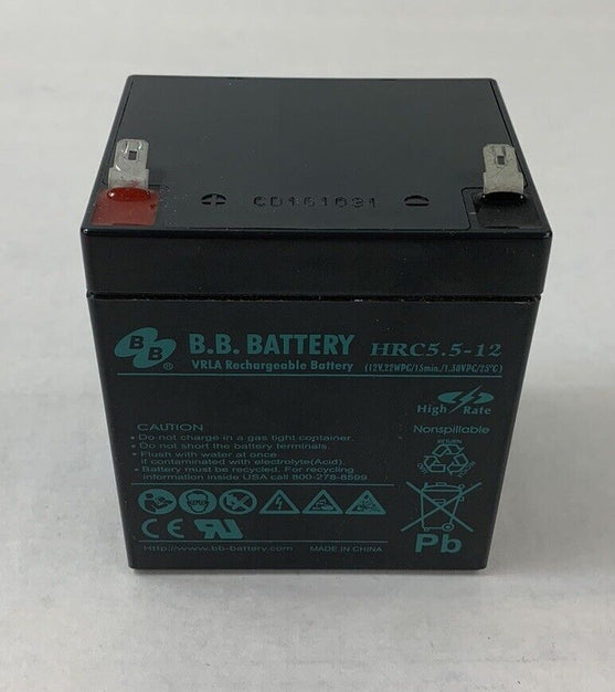 B.B. Battery HRC5.5-12 VRLA Rechargeable Battery