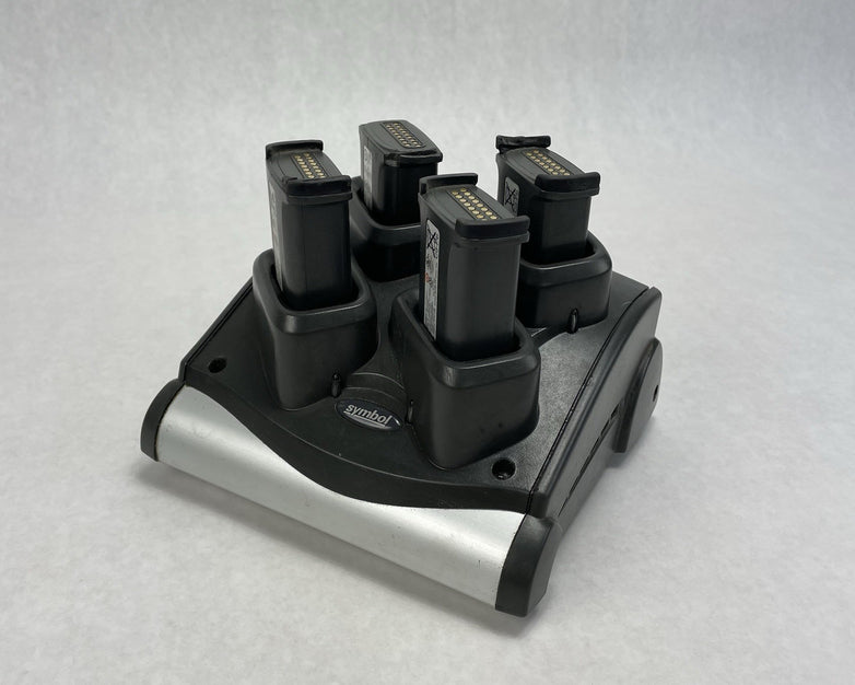 Symbol SAC9000-4000R Charging Cradle and 4 Batteries Untested