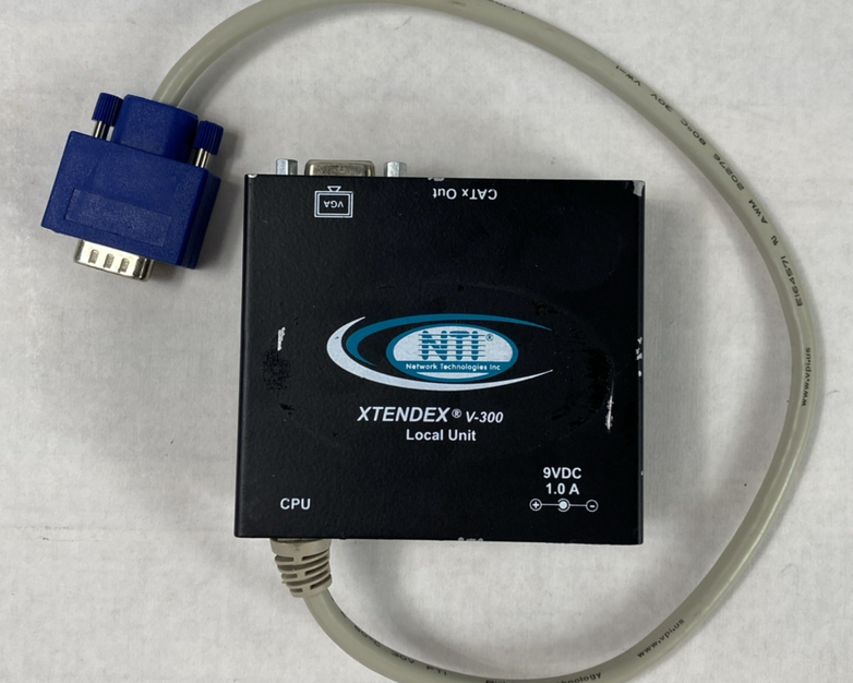 NTI Xtendex V-300 CAT5 VGA Video Extender Local Unit No Power Supply