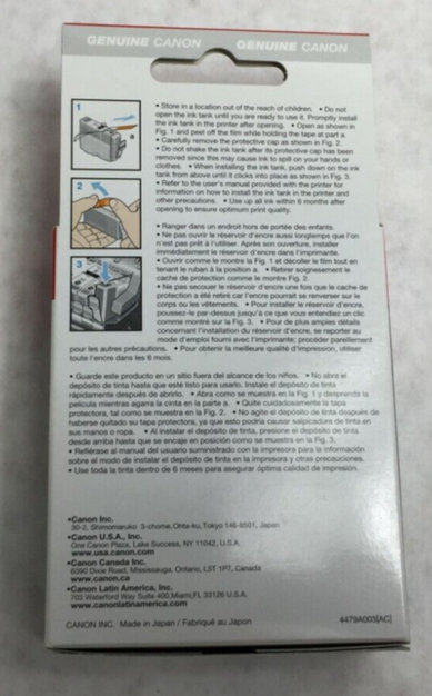 Genuine Canon Black 3e BCI-3eBK Ink Cartridge