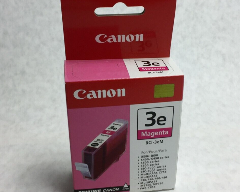 Genuine Canon Magenta 3e BCI-3eM Ink Cartridge