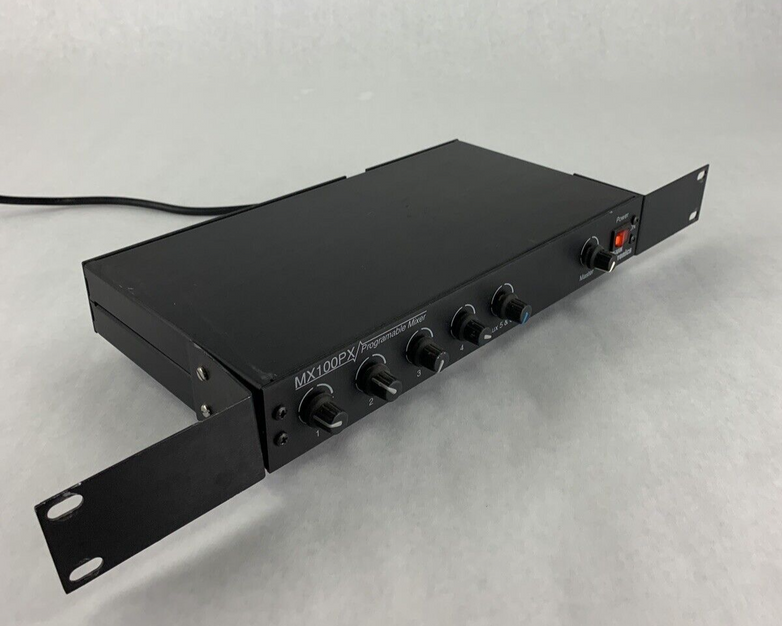Edcor Electronic MX100PX Programable Microphone Mixer Power Tested