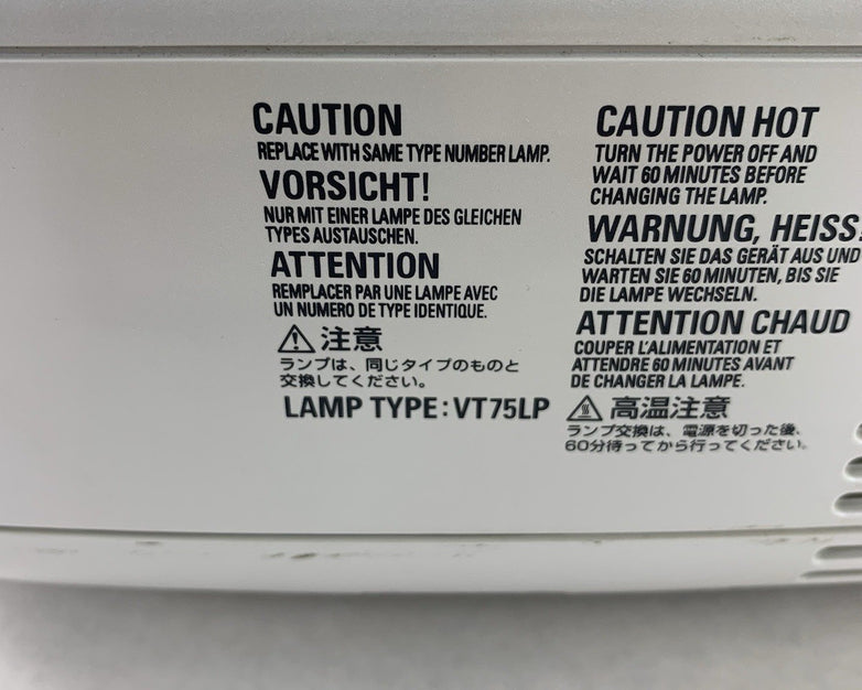NEC LT380 LCD Projector - Parts or Repair Needs New Lamp