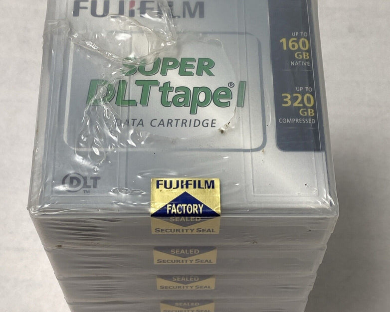 Lot of 5 Fujifilm Super DLT Tape 1 160GB Native 320GB Compressed