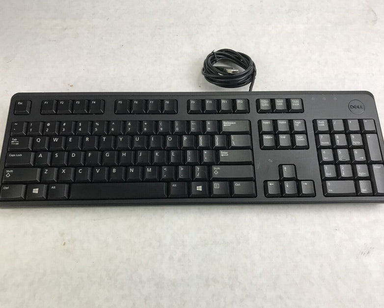 Black Dell KB212-B USB Wired 104-Key Desktop Computer Keyboard 1HF2Y DJ454 DJ458