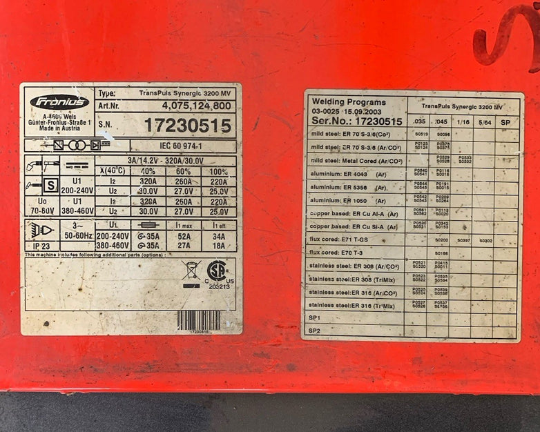 Fronius TU CAR PRO Machine Cart w/ Cylinder Holder for TransSteel 2700 Welder