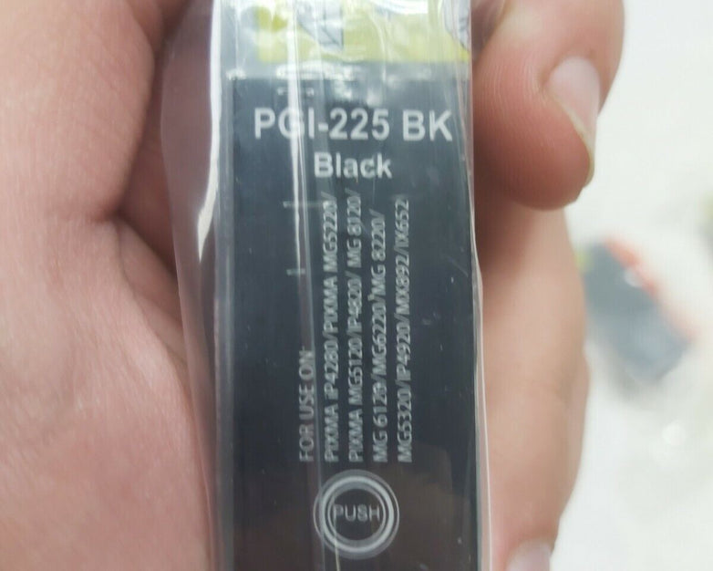 Generic Canon PGI-225BK Black MG6120 Ink (Lot of 8)