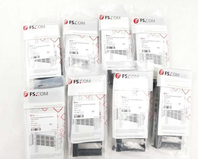 Lot of (8) CMBRC-5U-84 5U Vertical Cable Management Bend Radius Finger Bracket