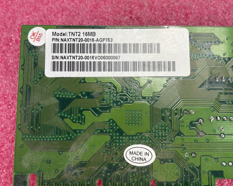 Nvidia TNT2 16MB NAXTNT20-0016-AGP753 Graphics Card