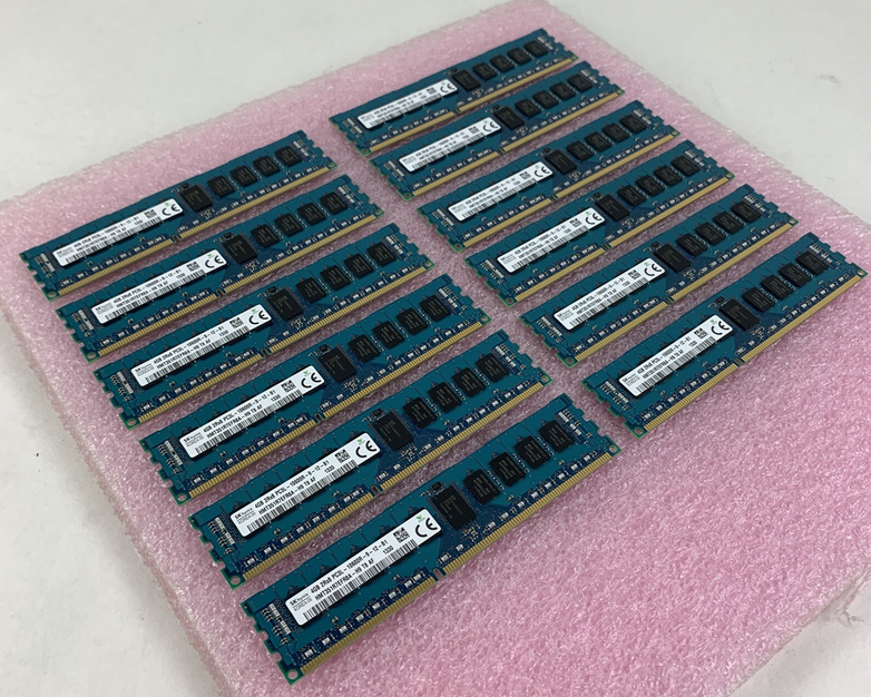 SK Hynix HMT351R7EFR8A-H9 T8 4 GB 2Rx8 PC3L-10600R Server Memory Lot of 12