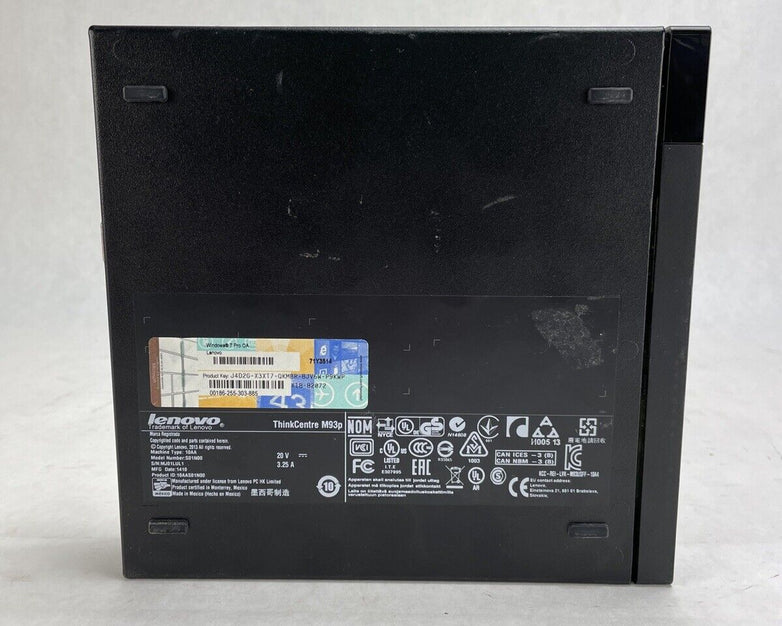 Lenovo ThinkCentre M93p Micro Intel Core i5-4570T 2.9GHz 8GB RAM No HDD No OS