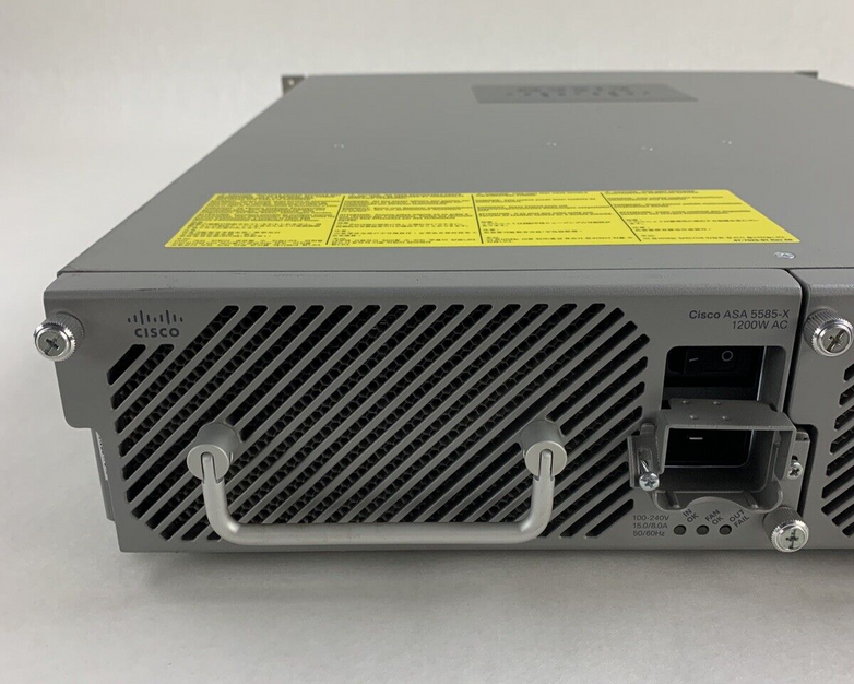 Cisco ASA 5585 8-Port GbE Firewall Security Appliance 2x 5580-X SSP-10 Mod Cards
