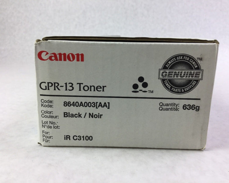 Genuine Canon GPR-13 Black iR C3100 Toner