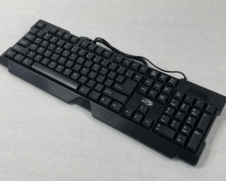 AST Kin-16 Wired Keyboard And AST 3D Optical Mouse