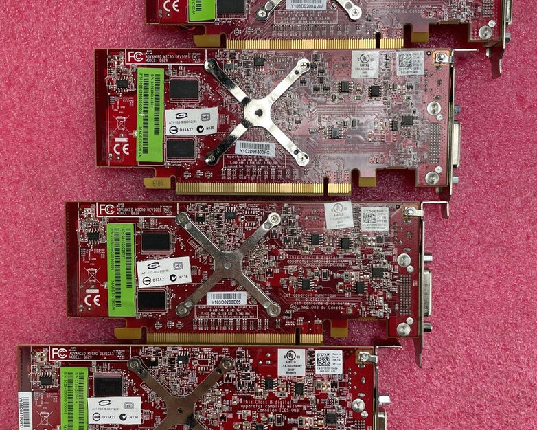 Lot of 4 AMD Radeon HD 2400XT Pro 256MB PCI-e ATI-102-B62902(B)