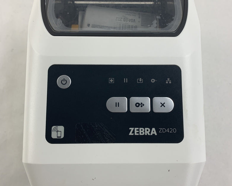 Zebra ZD420 Label Printer 203 DPi USB Network Tested and Prints Missing Spring