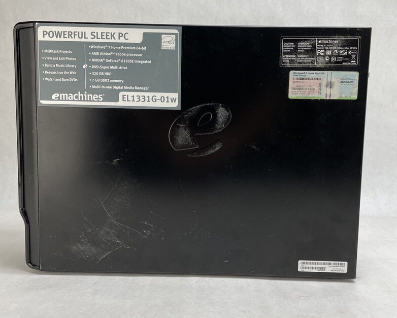eMachines EL1331G SFF AMD Athlon 2850e 1.8GHz 2GB RAM No HDD No OS