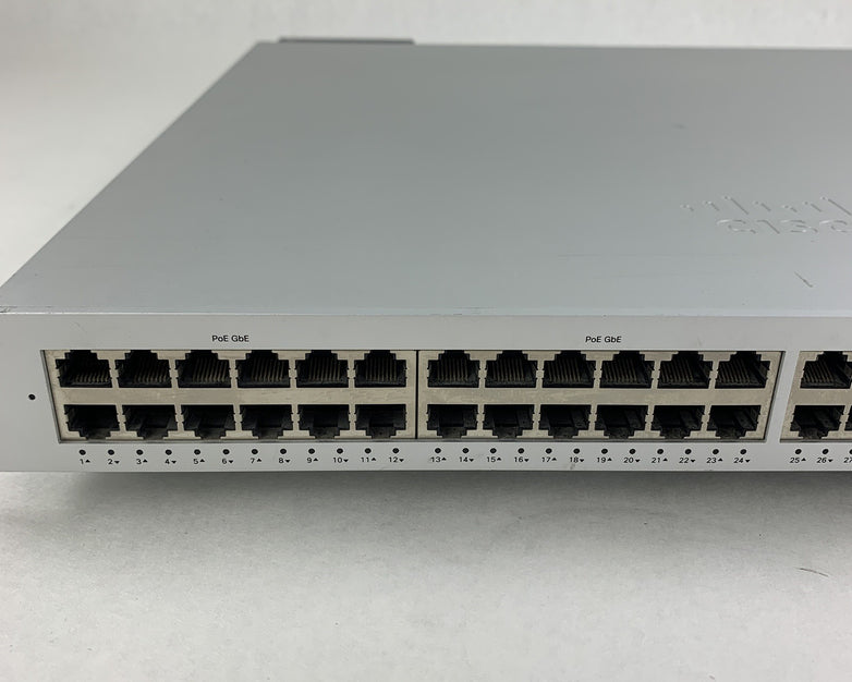 Cisco Meraki MS350-48FP-HW 48-Port PoE Managed Ethernet Switch Tested Reset