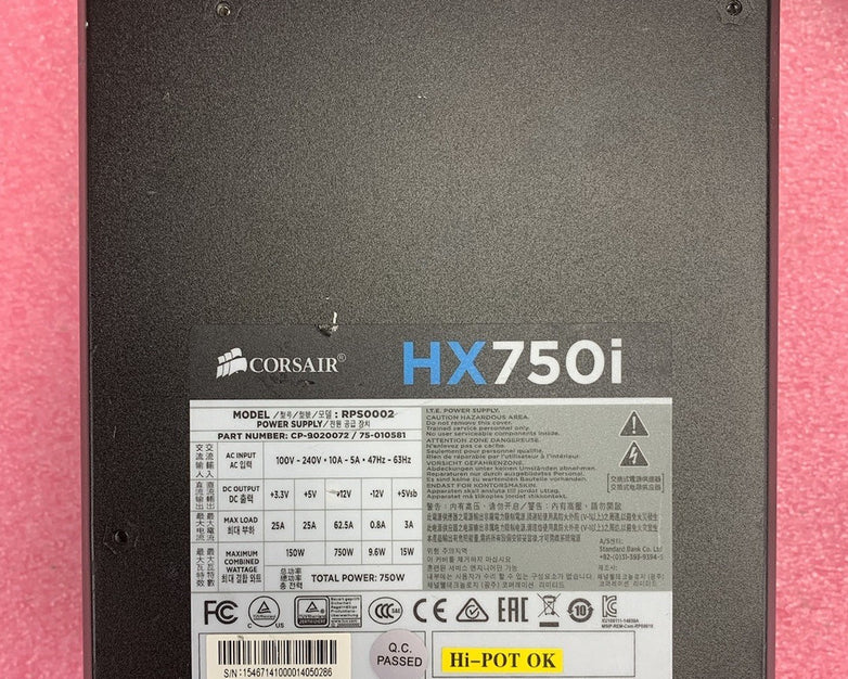 Corsair RPS0002 HX750i 750W Power Supply