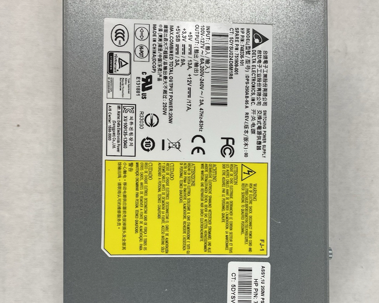 Delta Electronics DPS-250AB-95 A 250W Switching Power Supply