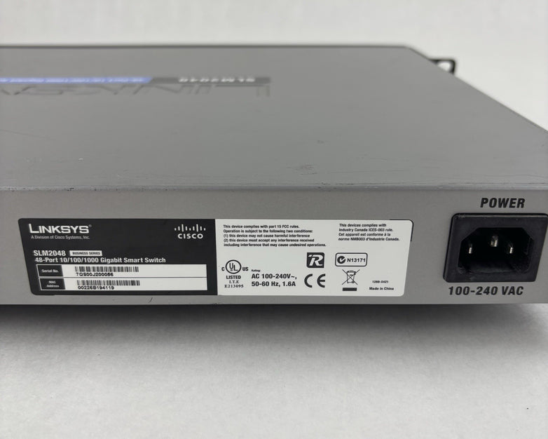 Cisco SLM2048 Small Business Smart 48-Ports External Switch Managed Tested