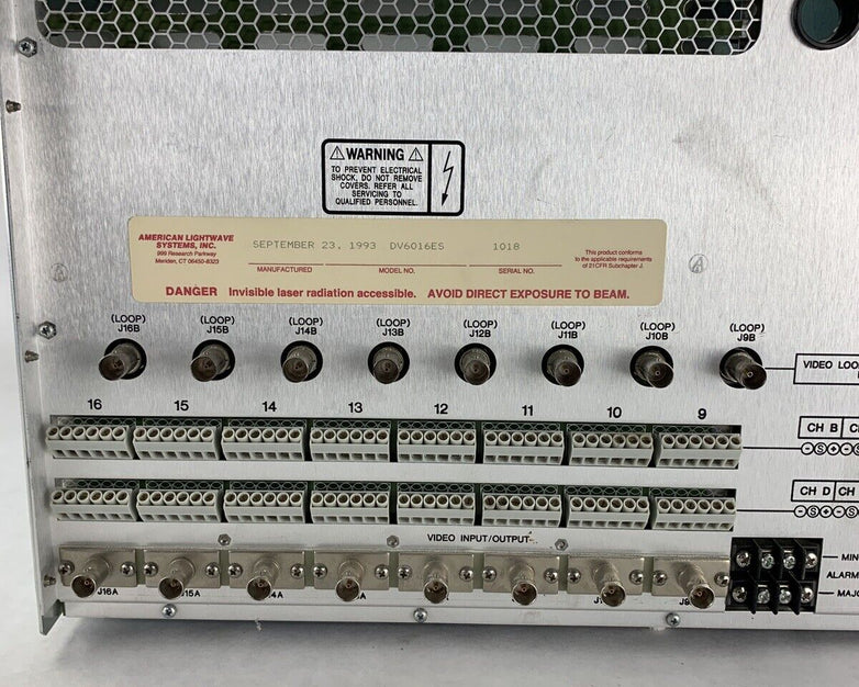ADC Video Systems DV6016ES Chasis w/ 1x DV6301TXD Card Power Tested