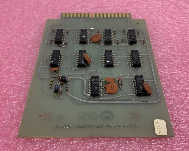 MSI Vintage 1975 Manual Switch Buffers & Logic 24866 Micromedic Card