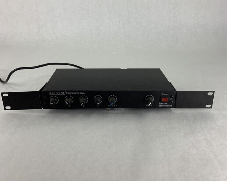 Edcor Electronic MX100PX Programable Microphone Mixer Power Tested