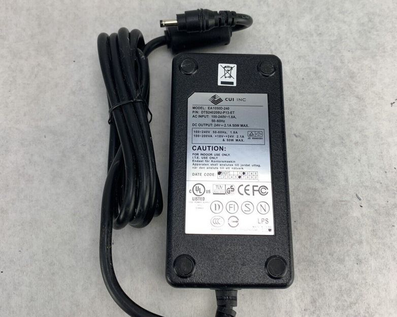 CUI DTS240208U-P13-ET AC Adapter EA1050D-240 Barrel Connect 24VDC 2.1A 50W Black