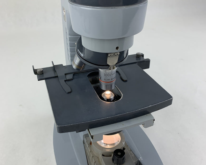 American 1037 Spencer Laboratory Microscope 100/1.25, Oil 10/.25, 45x NA 56