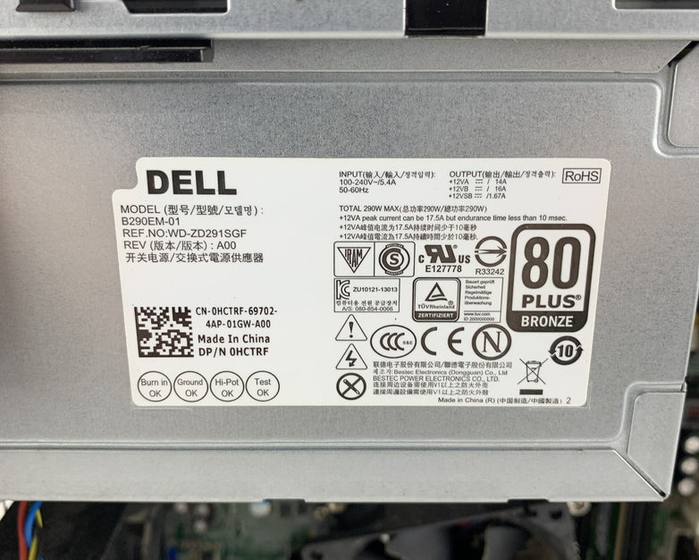 Dell Optiplex 9020 MT Intel Core i5-4690 3.50 GHz 4 GB RAM No HDD No OS