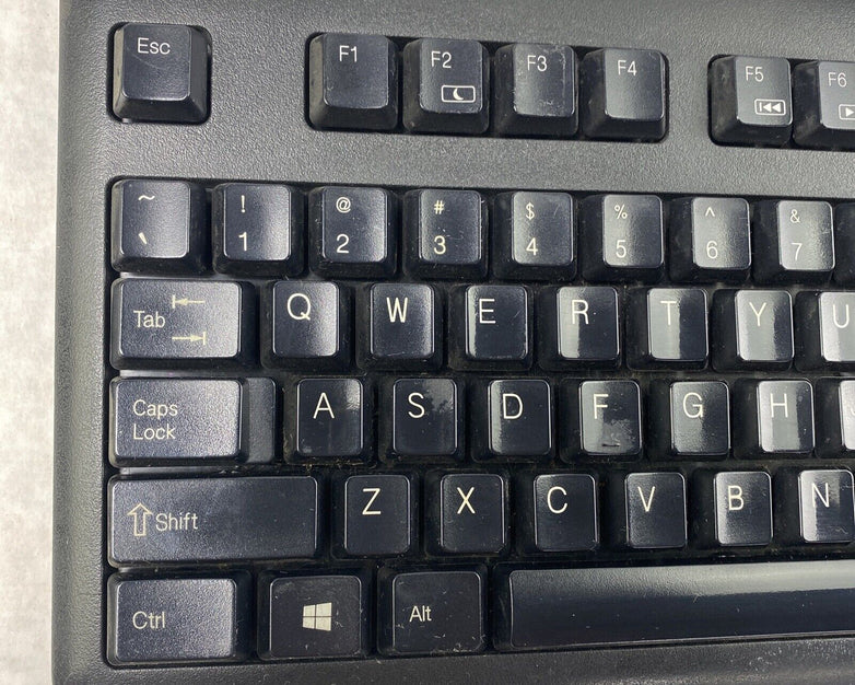 HP 701424-001 USB Desktop Office Quiet Keys KU-1156 Keyboard 672647-00 Black