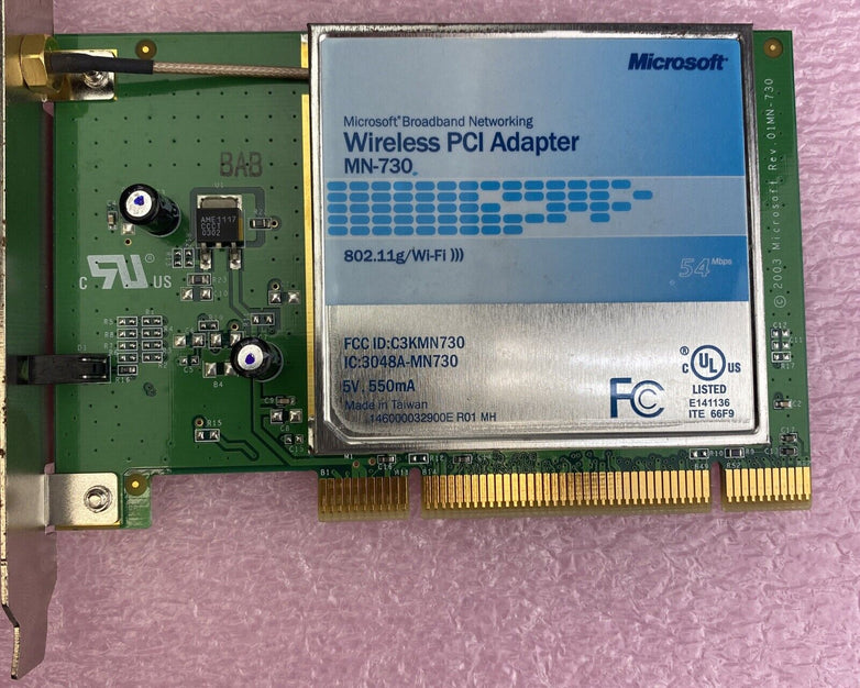 Microsoft Broadband Networking MN-730 Wireless PCI Adapter