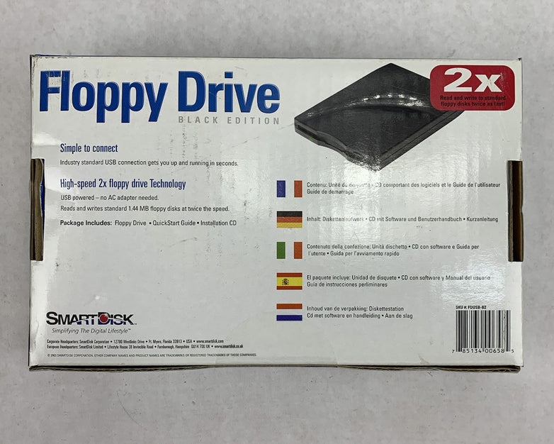 SmartDisk High-Speed 2x Floppy Drive Black Edition