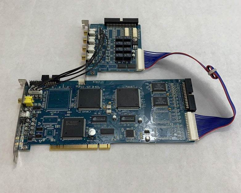 Xilinx Spartin Video Control Board XC2S150E 1607(B) Rev 1.6 w/ Sister Board 1.8