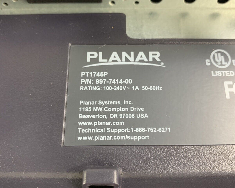 Planar PT1745p 997-7414-01 17in TouchscreenLCD VGA USB W/ Stand No Screws Tested
