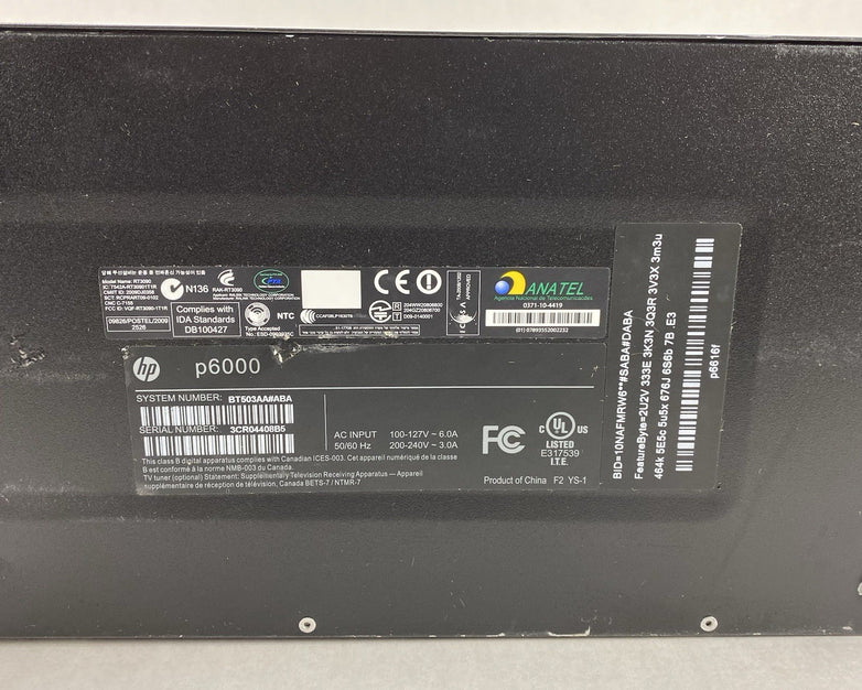 HP P6616F MT AMD Phenom 2 x4 830 2.80GHz 4GB RAM No HDD No OS