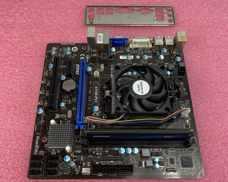 MSI A55M-P33 MS-7786 Motherboard Intel AMD A4-3400 2.7GHz 4GB RAM w/ Sheild