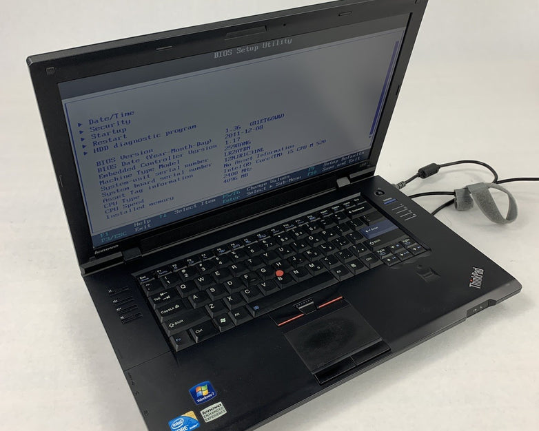 Lenovo ThinkPad L512 15.6" i5-M520 2.4 GHz 4 GB Ram No OS No HDD No AC No Batt