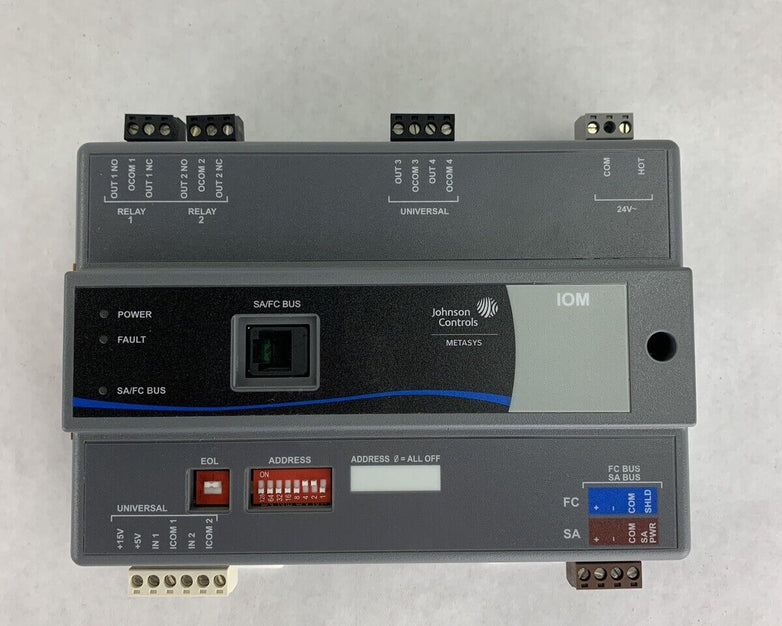 Johnson Controls METASYS MS-IOM2710-0 Input/Output Module Power Tested