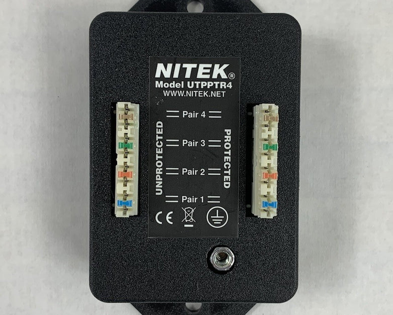 Nitek UTPPTR4 UTP Video RS422 Surge Protector