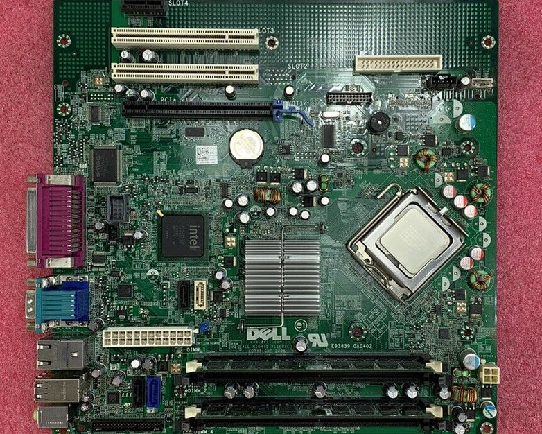 Dell OG214D Motherboard Intel Core 2 Duo E8400 3.00GHz 2GB RAM w/ Shield